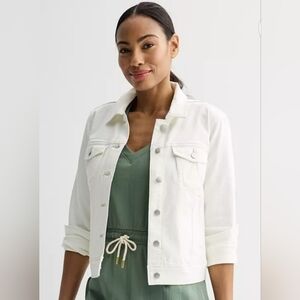 Cream Denim Jacket